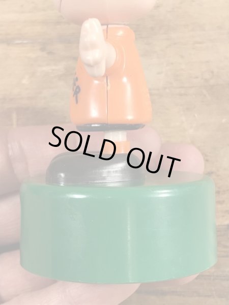 チャーリーブラウン　ヴィンテージ　プッシュパペットトイ　スヌーピー　70’s