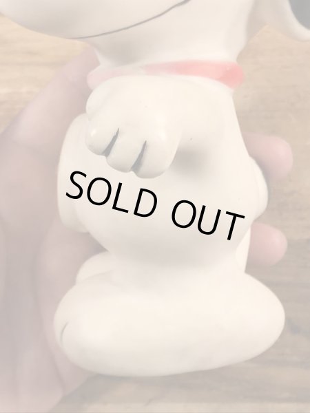 スヌーピー　ヴィンテージ　貯金箱フィギュア　ピーナッツ　80’s