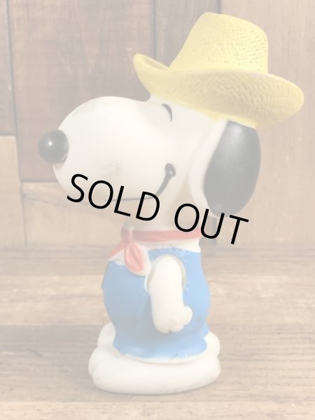 スヌーピー　ヴィンテージ　ソフビフィギュア　80’s