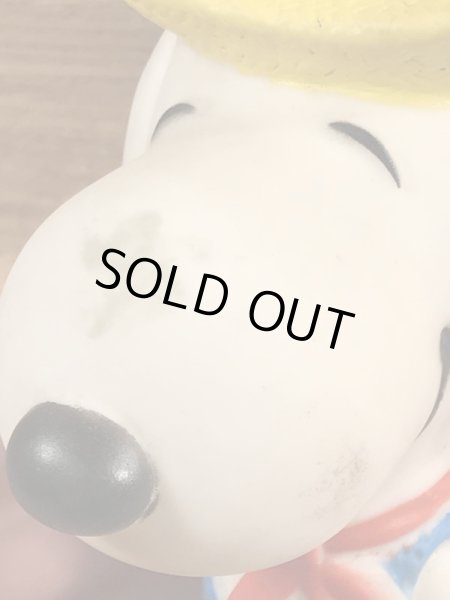 スヌーピー　ビンテージ　スクイーズドール　ピーナッツ　80年代