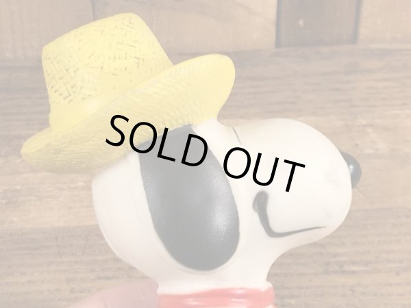 スヌーピー　ビンテージ　スクイーズドール　ピーナッツ　80年代