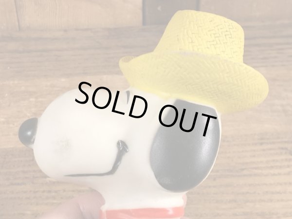 スヌーピー　ビンテージ　スクイーズドール　ピーナッツ　80年代