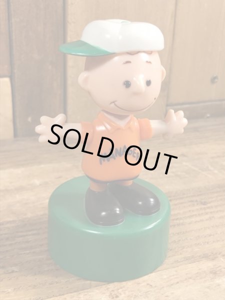 チャーリーブラウン　ビンテージ　プッシュパペット　スヌーピー　70年代