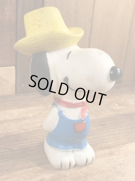 スヌーピー　ビンテージ　スクイーズドール　ピーナッツ　80年代