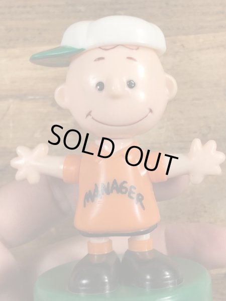 チャーリーブラウン　ビンテージ　プッシュパペット　スヌーピー　70年代