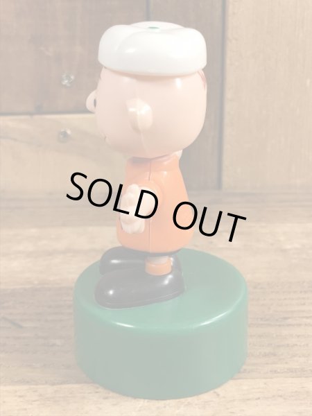 チャーリーブラウン　ヴィンテージ　プッシュパペットトイ　スヌーピー　70’s