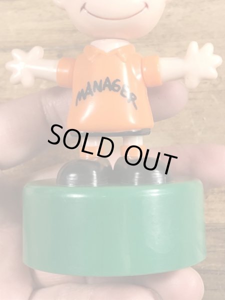 チャーリーブラウン　ヴィンテージ　プッシュパペットトイ　スヌーピー　70’s