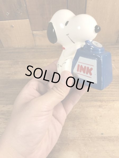 スヌーピー　ヴィンテージ　ペンスタンド　磁器　70’s