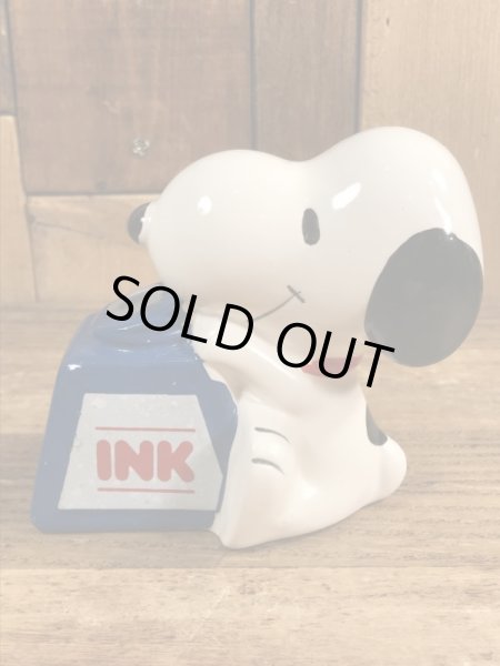 スヌーピー　ヴィンテージ　ペンスタンド　磁器　70’s