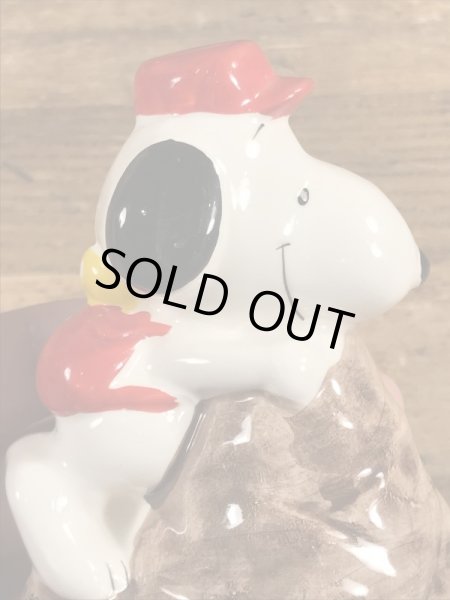 スヌーピー ビンテージ ペーパーウェイト 陶器 70年代