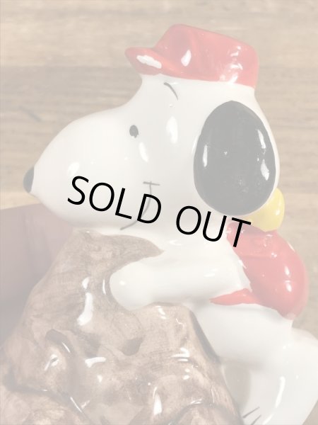 スヌーピー ビンテージ ペーパーウェイト 陶器 70年代