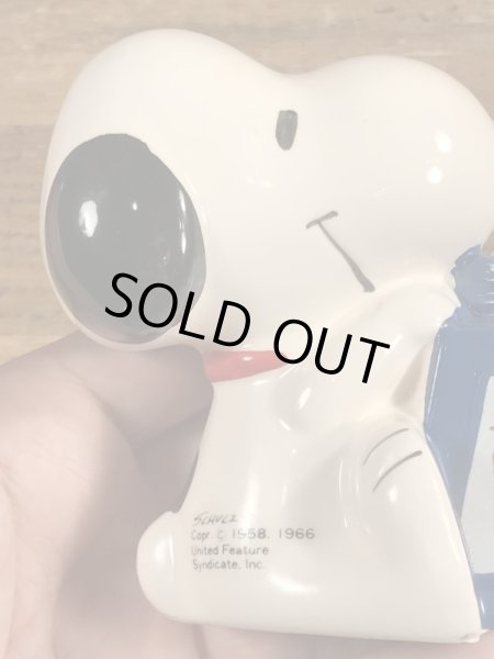 スヌーピー　ヴィンテージ　ペンスタンド　磁器　70’s