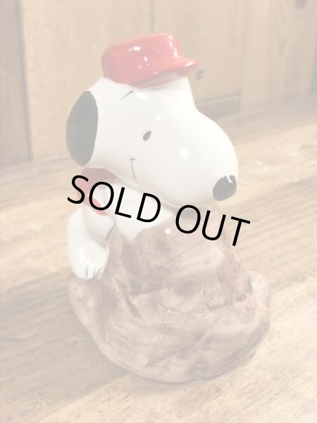 スヌーピー ビンテージ ペーパーウェイト 陶器 70年代