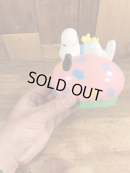 スヌーピー　ヴィンテージ　貯金箱　ウッドストック　90’s