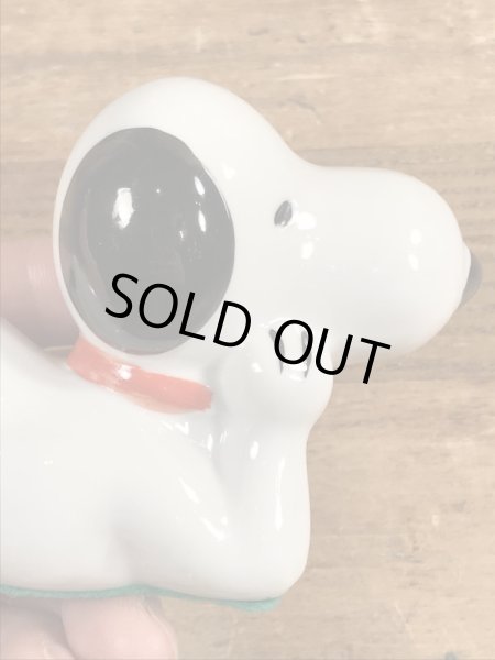 スヌーピー　ビンテージ　ペーパーウェイト　陶器　80年代