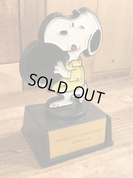 スヌーピー　ビンテージ　トロフィー　ボーリング　70年代