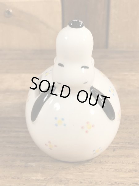 スヌーピー　ビンテージ　コインバンク　陶器　70年代