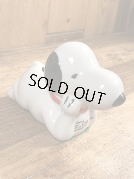 スヌーピー　ヴィンテージ　ペーパーウェイト　磁器　80’s