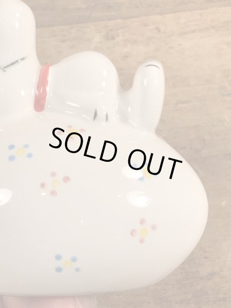 スヌーピー　ヴィンテージ　貯金箱　イースター　70’s