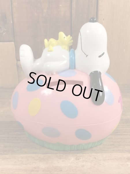 スヌーピー　ヴィンテージ　貯金箱　ウッドストック　90’s