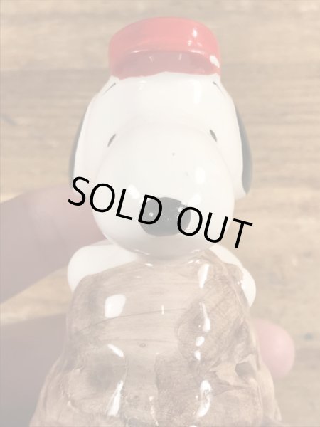 スヌーピー ビンテージ ペーパーウェイト 陶器 70年代