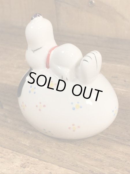 Peanuts Snoopy Easter Egg Ceramic Coin Bank スヌーピー