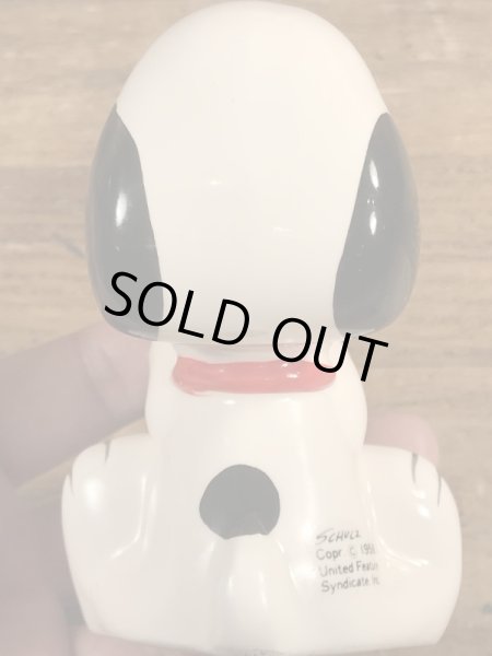 スヌーピー　ビンテージ　ペン立て　陶器　70年代