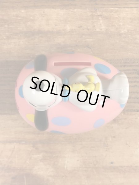 スヌーピー　ビンテージ　コインバンク　ウッドストック　90年代