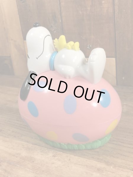 スヌーピー　ヴィンテージ　貯金箱　ウッドストック　90’s