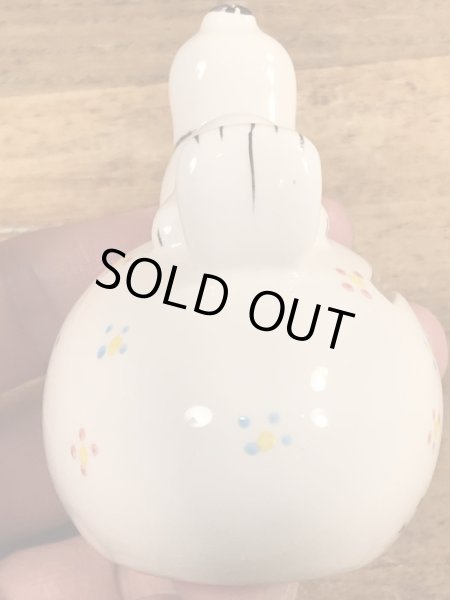 スヌーピー　ビンテージ　コインバンク　陶器　70年代