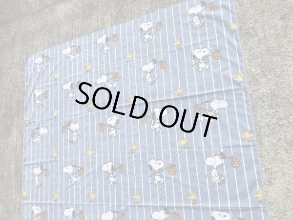 スヌーピー　ヴィンテージ　ベッドシーツ　生地　70~80’s