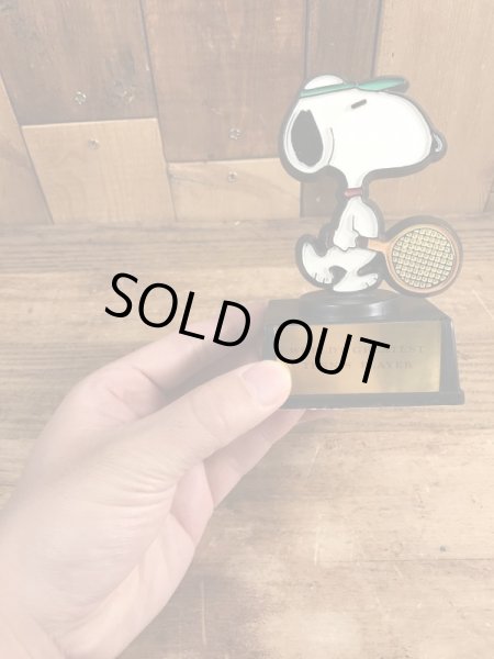 スヌーピー　ヴィンテージ　トロフィー　テニス　70’s