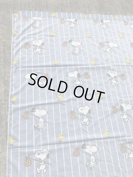 スヌーピー　ヴィンテージ　ベッドシーツ　生地　70~80’s