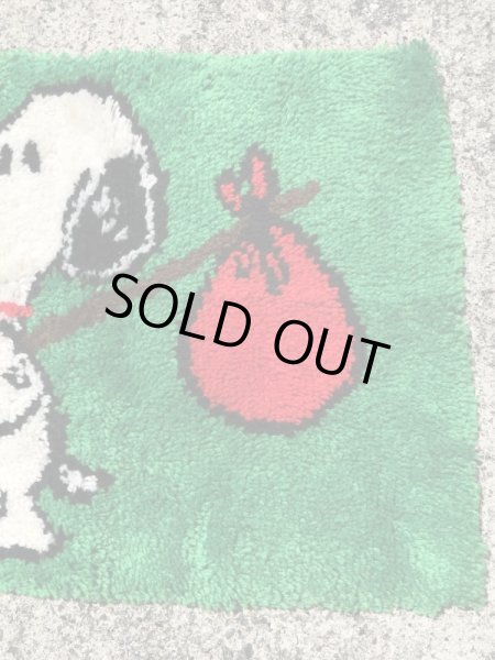 スヌーピー ビンテージ ラグマット ピーナッツ 70年代