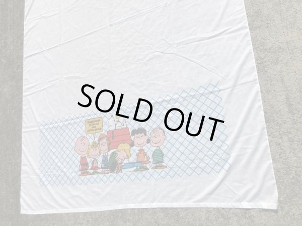 スヌーピー　ビンテージ　ベッドシーツ　ピーナッツギャング　70年代