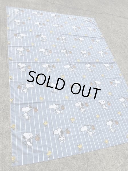 スヌーピー　ヴィンテージ　ベッドシーツ　生地　70~80’s