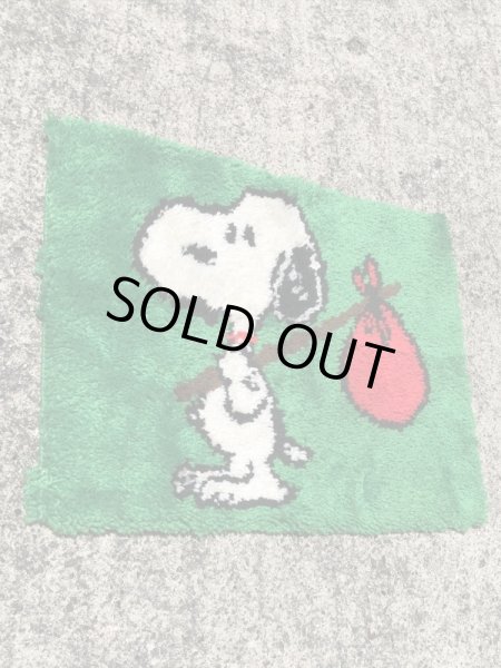 スヌーピー ヴィンテージ ラグマット ピーナッツ 70’s