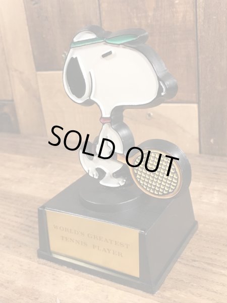 スヌーピー　ヴィンテージ　トロフィー　テニス　70’s