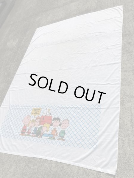 スヌーピー　ビンテージ　ベッドシーツ　ピーナッツギャング　70年代