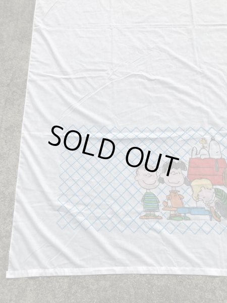 スヌーピー　ビンテージ　ベッドシーツ　ピーナッツギャング　70年代