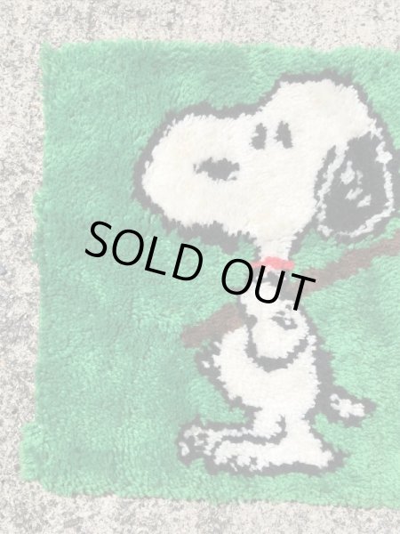 スヌーピー ヴィンテージ ラグマット ピーナッツ 70’s