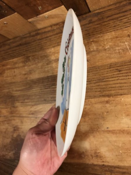 スヌーピー ビンテージ クリスマスプレート ピーナッツ 70年代