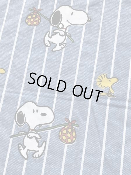 スヌーピー　ヴィンテージ　ベッドシーツ　生地　70~80’s