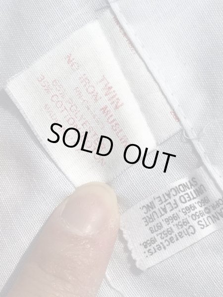 スヌーピー　ビンテージ　ベッドシーツ　ピーナッツギャング　70年代