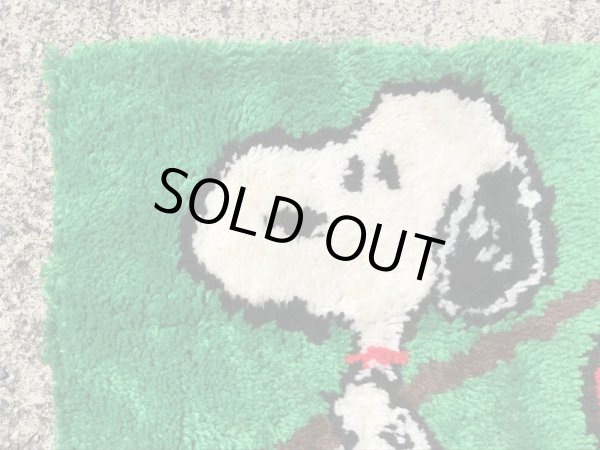 スヌーピー ヴィンテージ ラグマット ピーナッツ 70’s