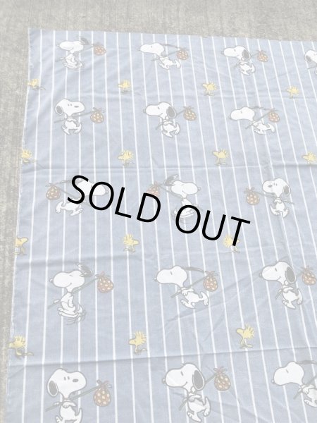 スヌーピー　ヴィンテージ　ベッドシーツ　生地　70~80’s