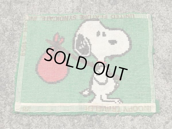 スヌーピー ビンテージ ラグマット ピーナッツ 70年代