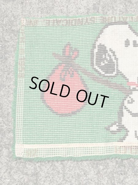 スヌーピー ビンテージ ラグマット ピーナッツ 70年代