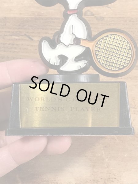 スヌーピー　ヴィンテージ　トロフィー　テニス　70’s