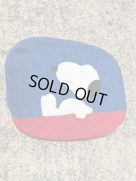 スヌーピー　ヴィンテージ　ラグマット　ピーナッツ　70~80’s